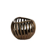 TEALIGHT CHA ANTIQUE BRONZE BLACK - CANDLE HOLDERS, CANDLES